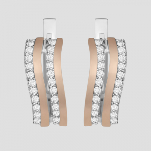 Earrings "Shiny lines"