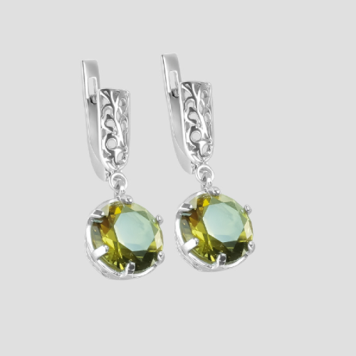 Earrings with Sultanite