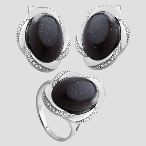 Ring with Aventurine