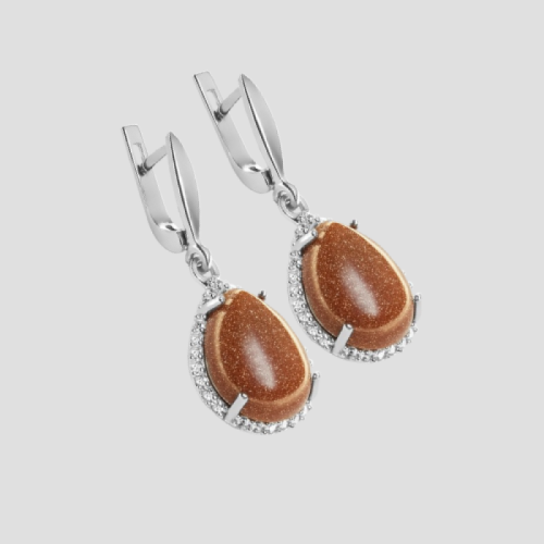 Earrings "Golden Sand"