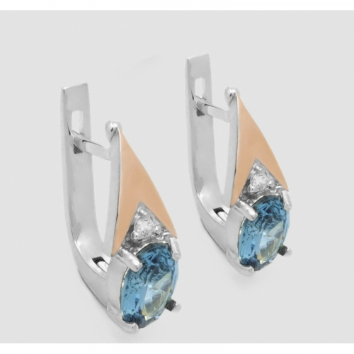Earrings London Blue