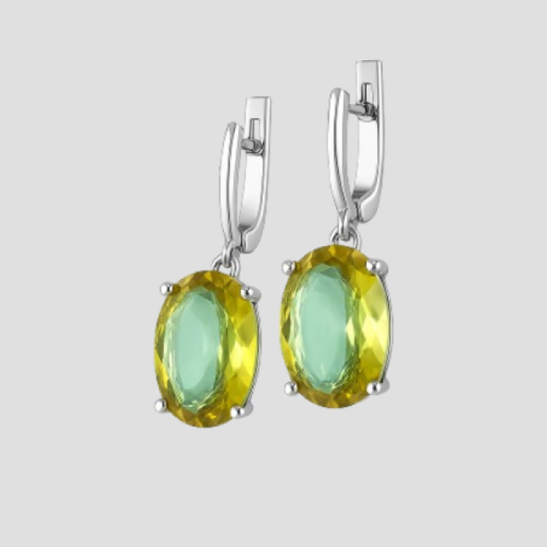 Earrings with Sultanite