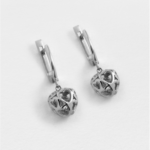 Earrings Crystal Heart