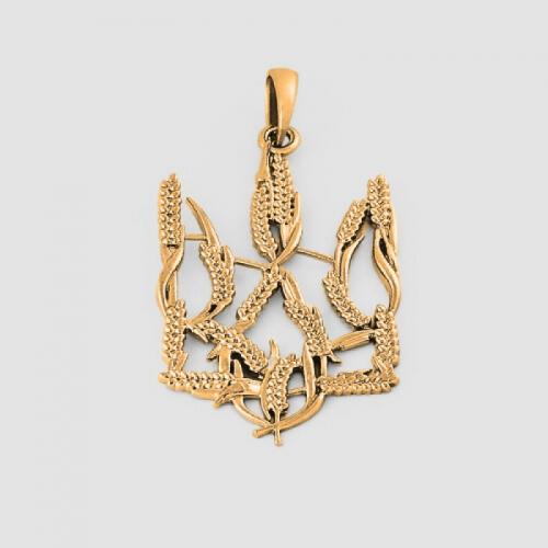 Trident Pendant Golden Spikelets