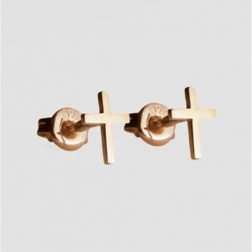 Earrings "Golden Crosses"