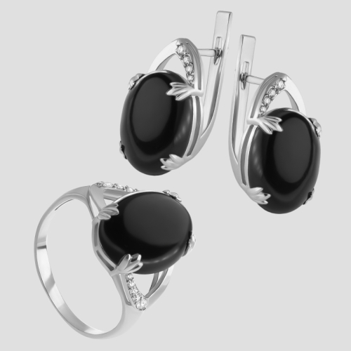 Earrings "Onyx"